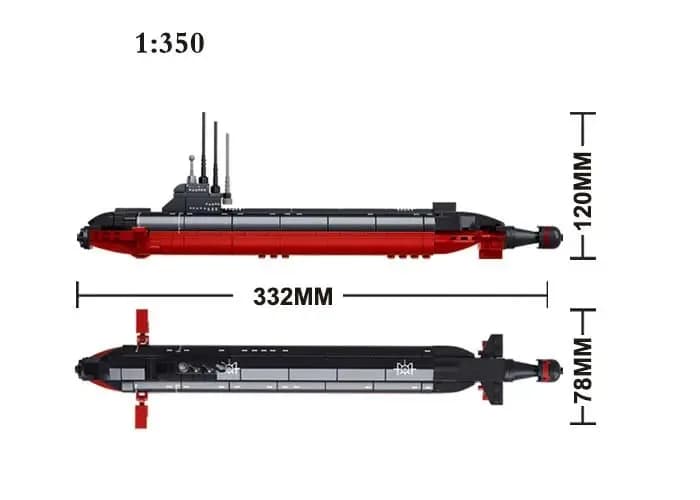 Nuclear-powered submarine (M38-B0391)