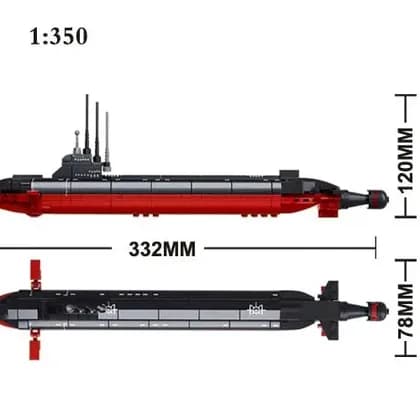 Nuclear-powered submarine (M38-B0391)