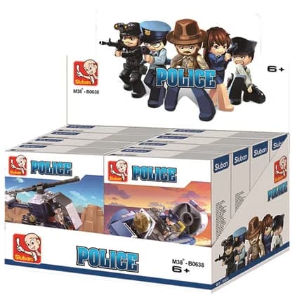 Police 4 Mixed Designs (M38-B0638)