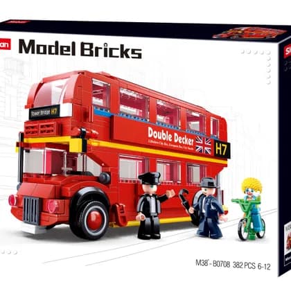London Double Decker Bus - London Bus (M38-B0708)