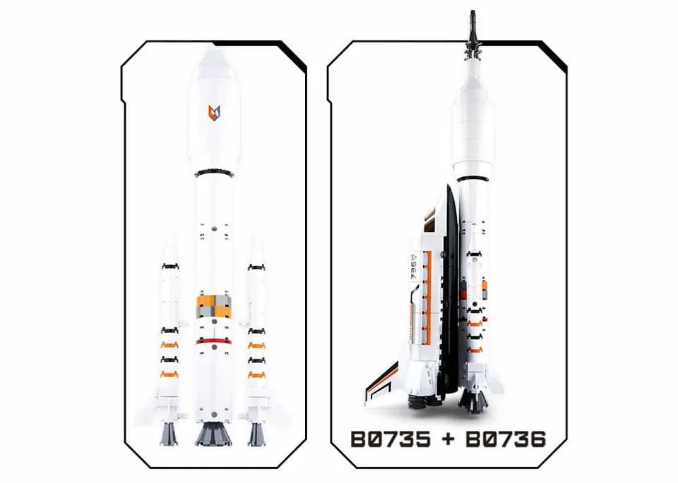 Space Saturn Rocket Booster Set (M38-B0735)