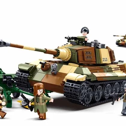King Tiger Heavy Battle Tank WW2 (2in1) Set (M38-B0980)