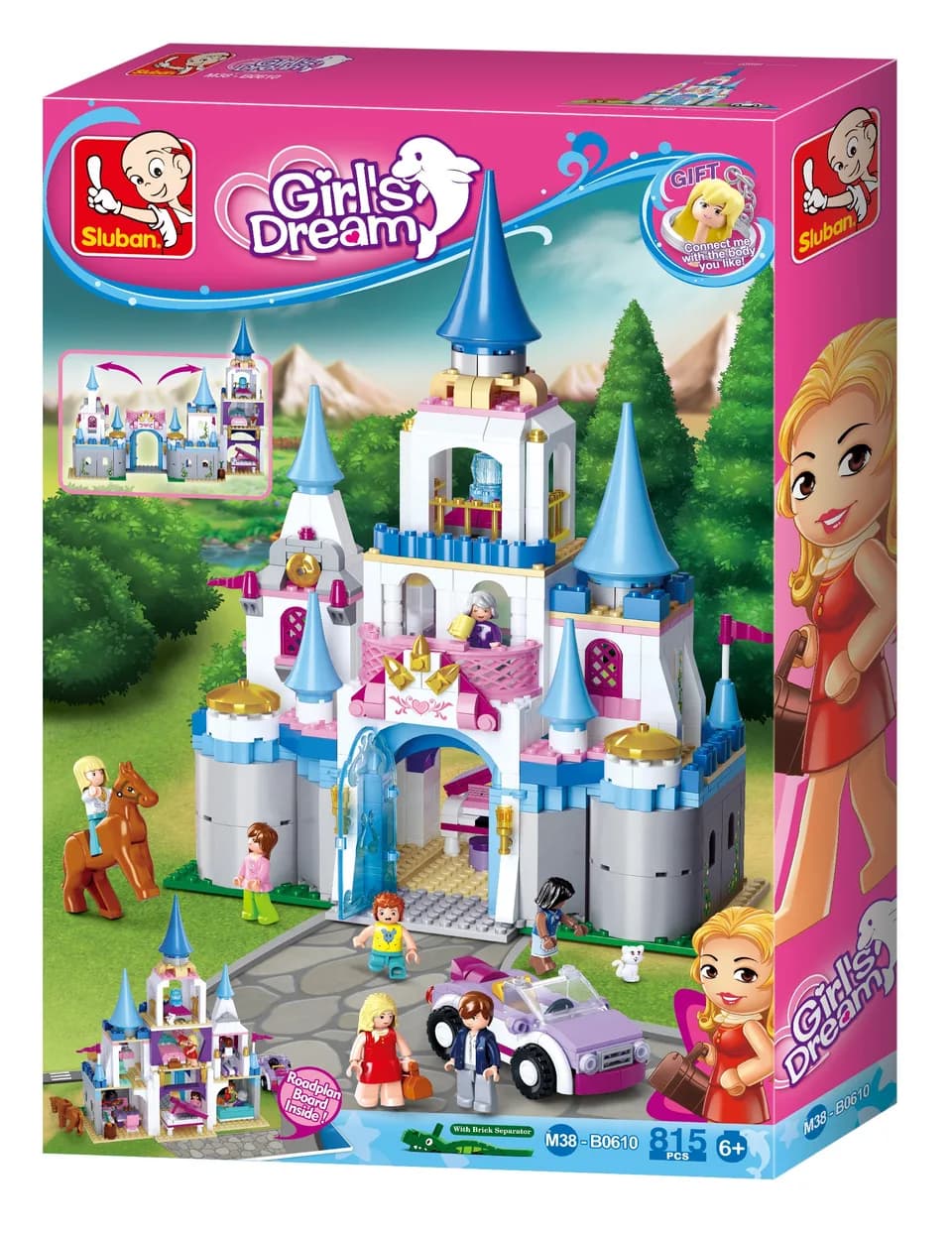 Large Girls Sapphire Castle - 815 Psc (M38-B0610)