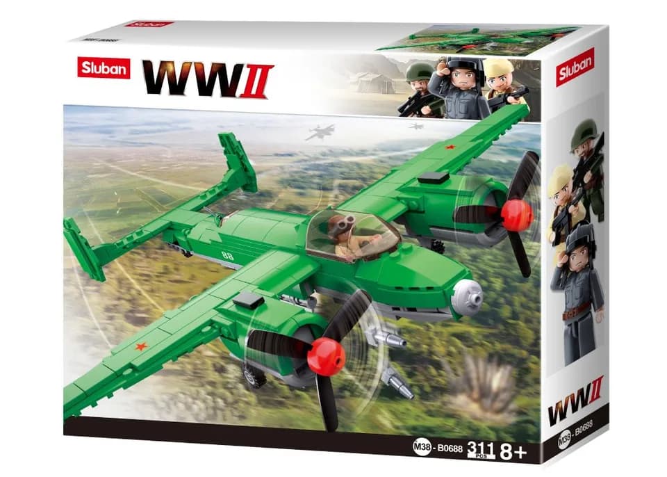 WW2 Tupolev TU-2 Bomber Airplane (M38-B0688)