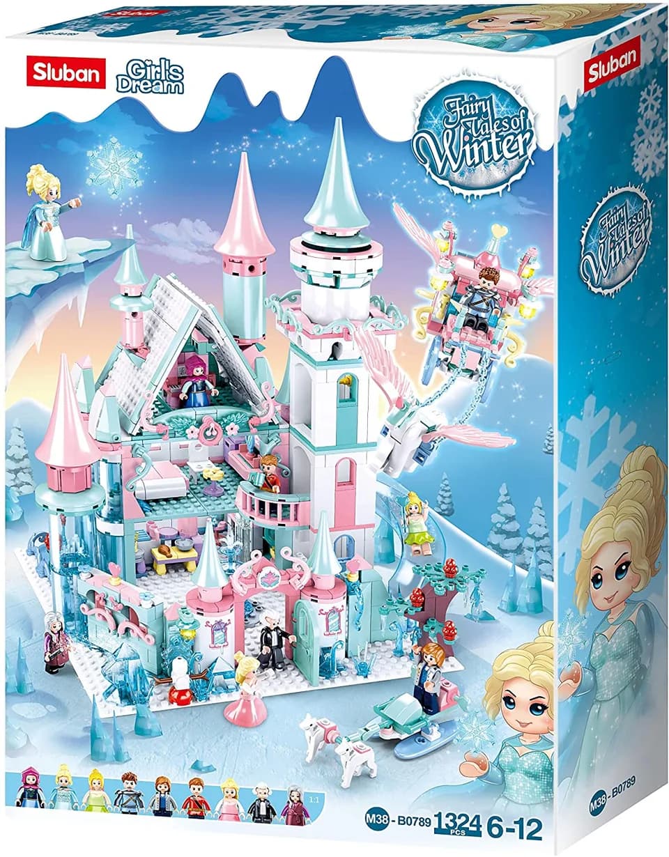Fairy Tale Castle Adventure Winter Castle - 1324 Psc (M38-B0789)