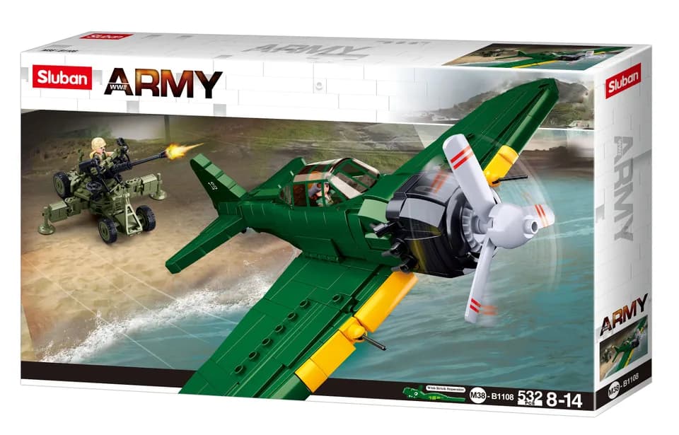 WWII A6M Zero Japanese Fighter with AA gun (M38-B1108)