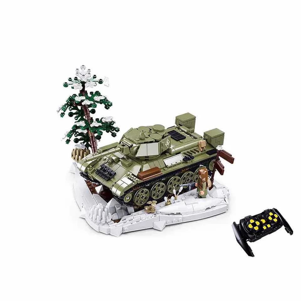 Military T34 Remote Control Tank (M38-B7072)