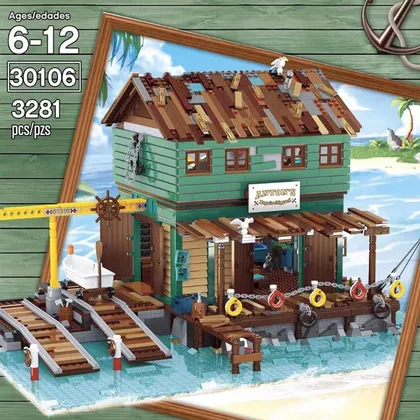Fishing Outpost & Ship Yard Building - - 3281 Pcs (30106)