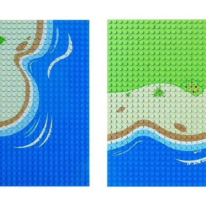 Ocean / Beach Base Plates - 25 x 25 cm (M38-B0182-oceanbeach)