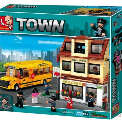 School Bus and School House (M38-B0333)