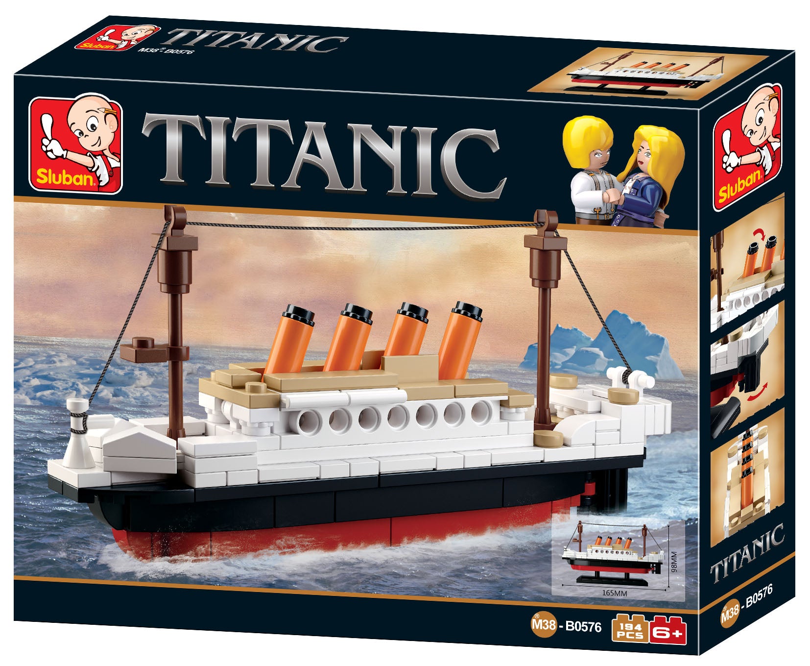 Mini TITANIC Set (16 CM / 6.5 INCH LONG) (M38-B0576)