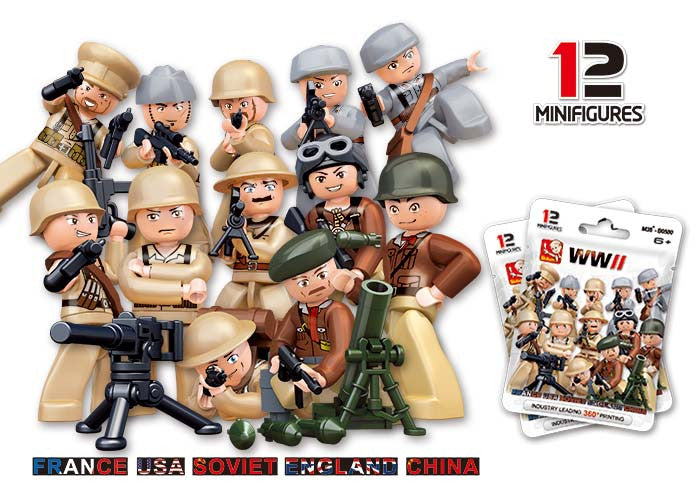 WWII mini figure - 1 blister pack (M38-B0580)