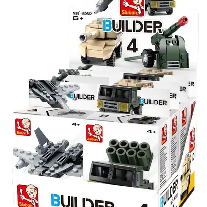 Builder Army 4 Mixed Designs (M38-B0596)