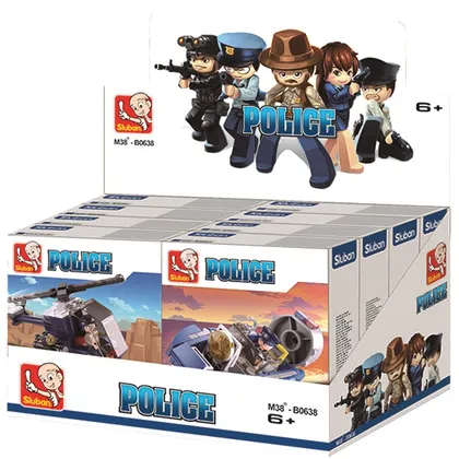Police 4 Mixed Designs (M38-B0638)