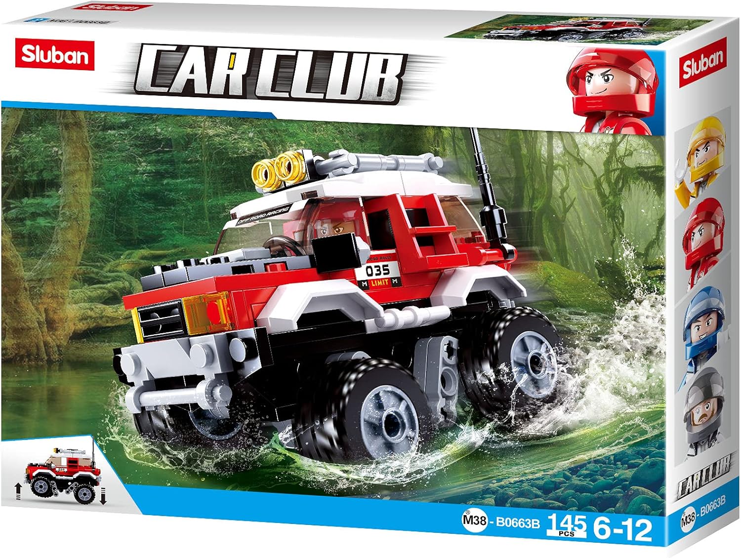 Sluban Off Road Car Club - 4x4 Car Series (M38-B0663B)
