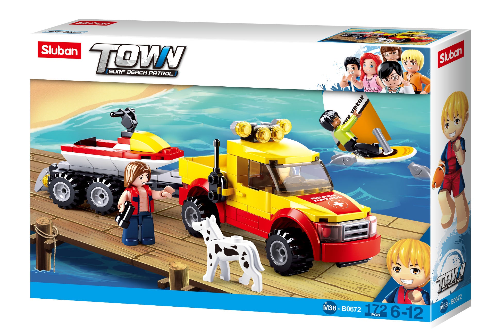 Sluban Beach Rescue Team / Pick-up Truck (M38-B0672)