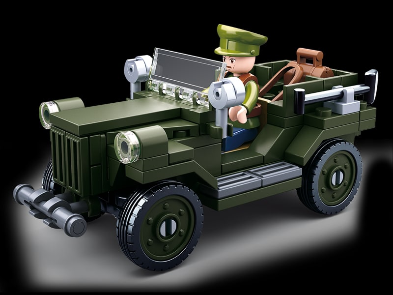 Sluban WW2 Allied Field Jeep - 112 Piece (M38-B0682)