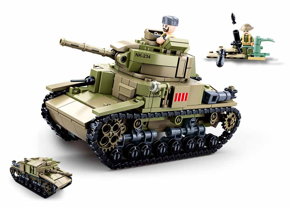 Medium Italian WWII Tank - - 463 pcs (M38-B0711)