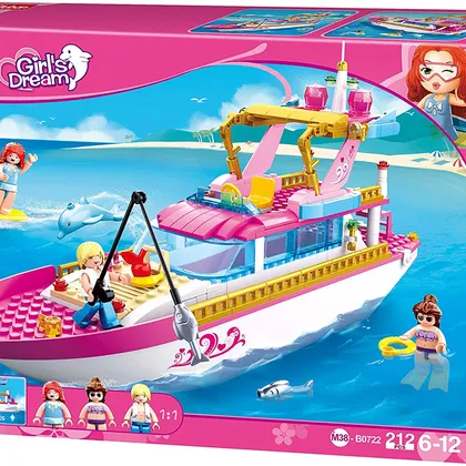 Girl's Dream Luxury Yacht Power Boat - 212 Pieces (M38-B0722)