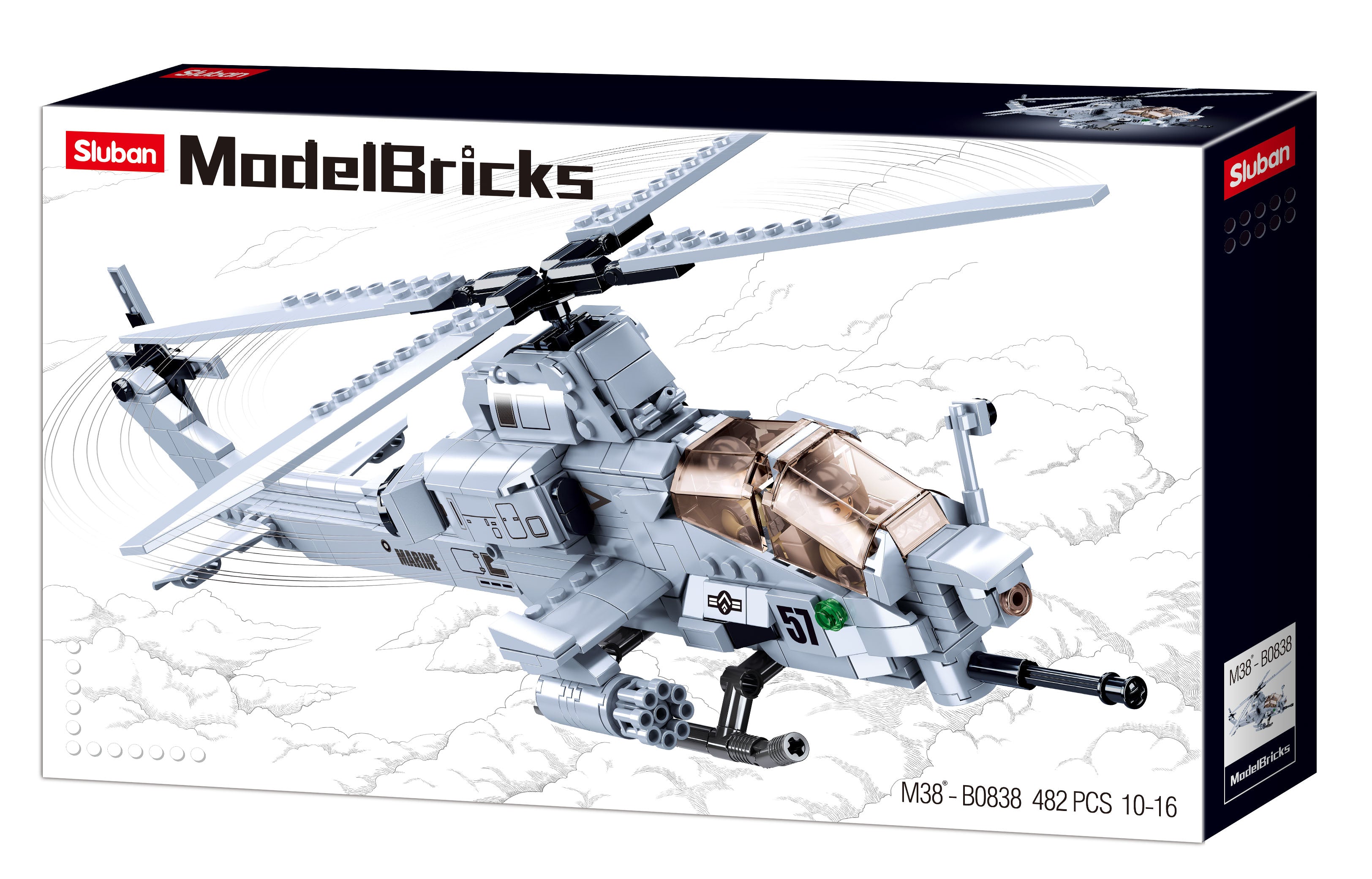AH-1Z Viper Attack Helicopter (M38-B0838)