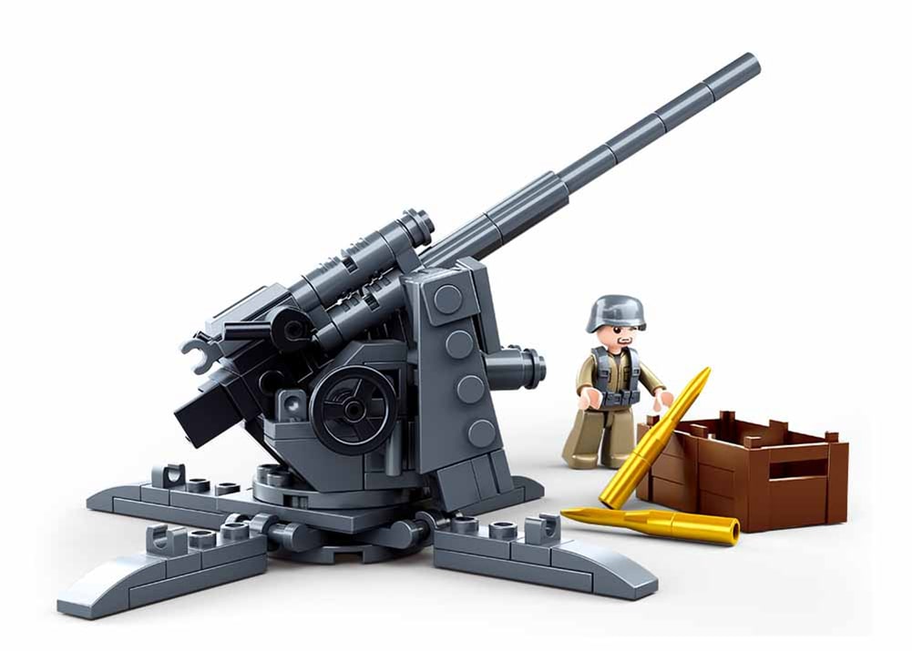 Sluban 88mm Anti-Aircraft Gun - 115 Piece (M38-B0852)