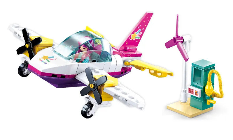 Girls Mini Private Plane (M38-B0921B)