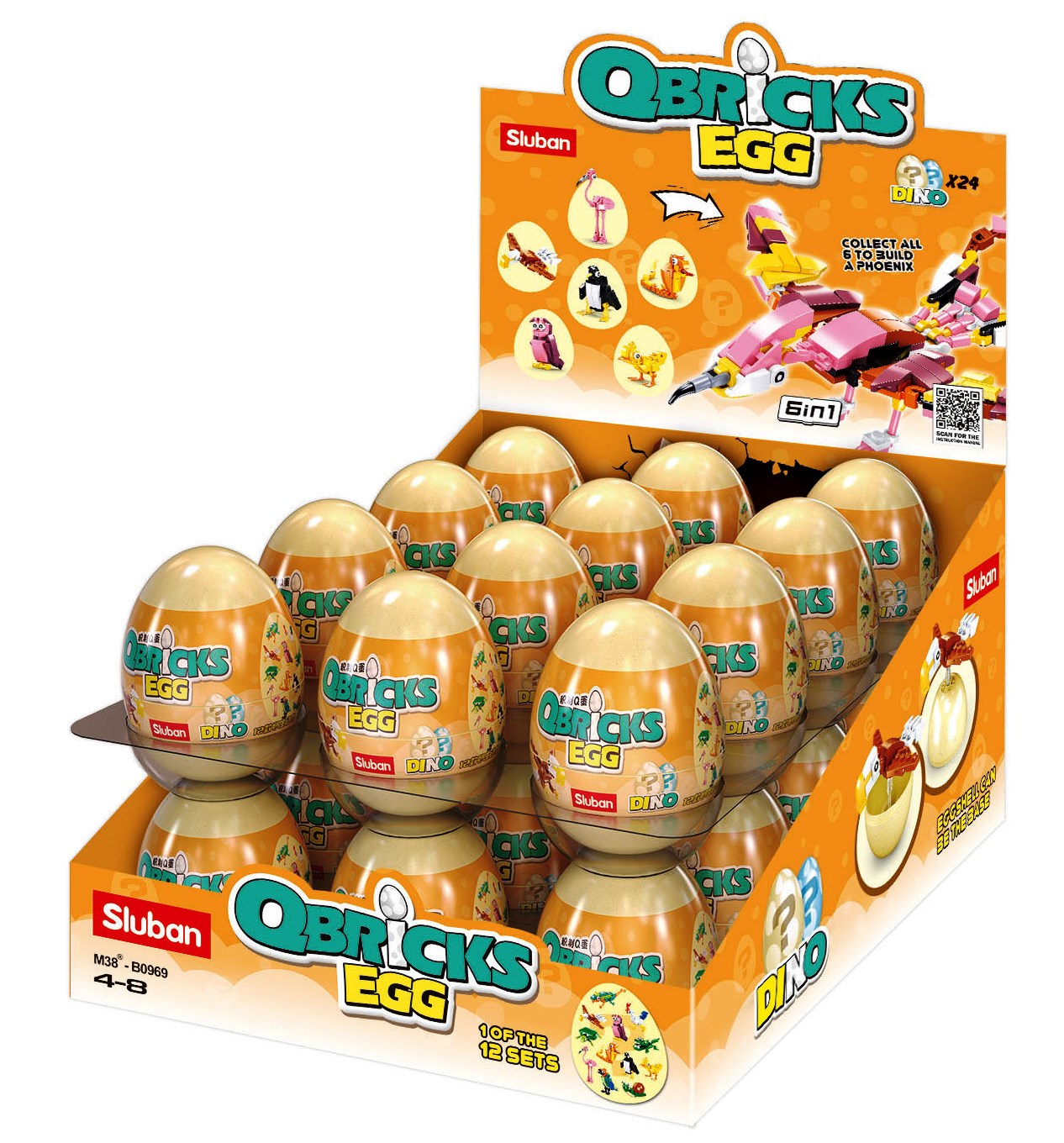 Qbricks Egg - Ovipara (A Collection Of Egg-Laying Animals) (M38-B0969)
