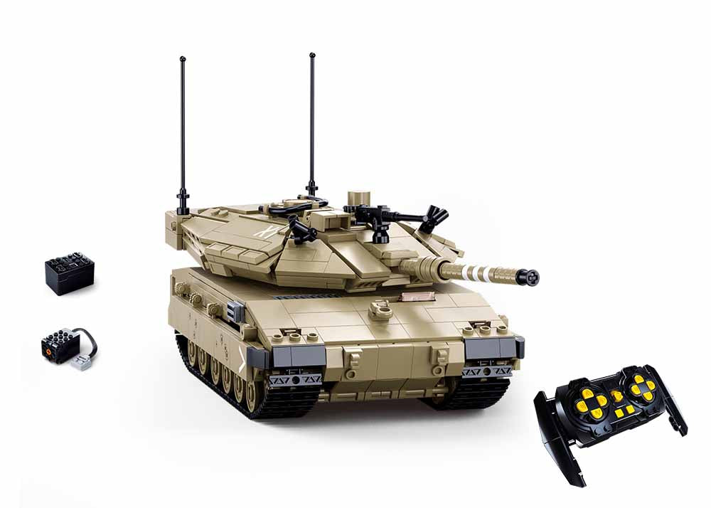 Large Merkava MK4 Modern Battle Tank - 937 Pieces Remote Control (M38-B1022)