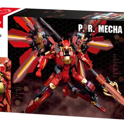 Mech Warrior - Red Warrior (M38-B1152)